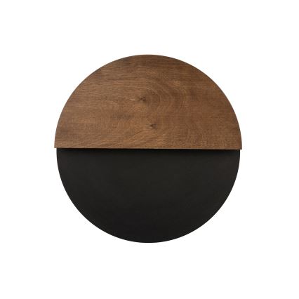 LED Nástenné svietidlo LUNA LED/7W/230V pr. 36 cm čierna/hnedá