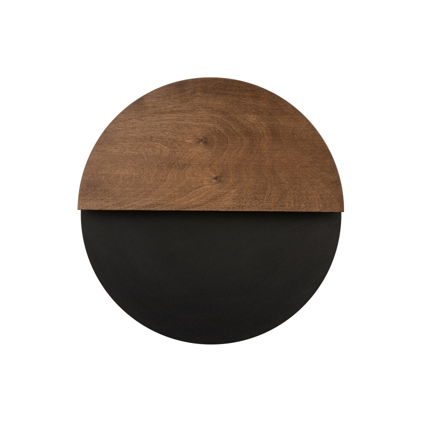 LED Nástenné svietidlo LUNA LED/7W/230V pr. 36 cm čierna/hnedá