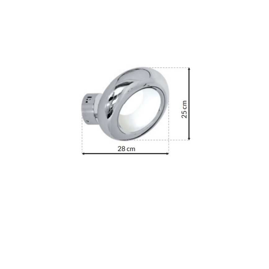 LED Nástenné svietidlo MERCURIO 1xLED/12W/230V