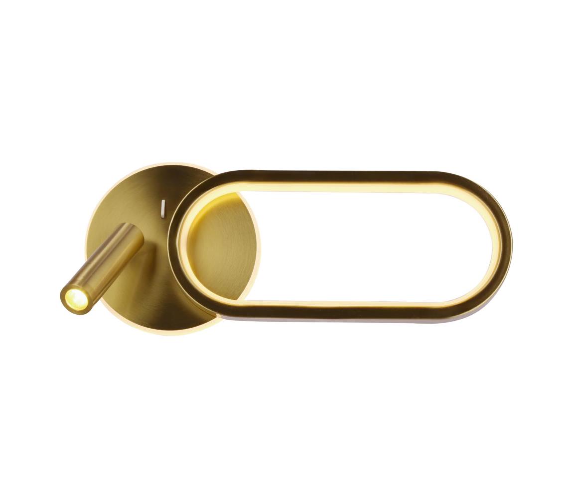 LED Nástenné svietidlo MONET LED/13W/230V + LED/2W 3000/4000/6000K zlatá