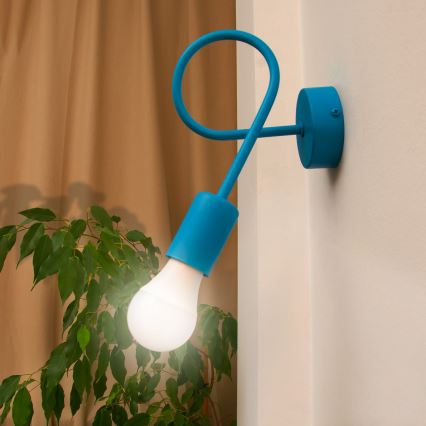 LED nástenné svietidlo OXFORD 1xE27/15W/230V modré