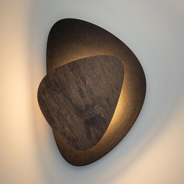 LED Nástenné svietidlo PEDRA LED/7W/230V čierna/hnedá