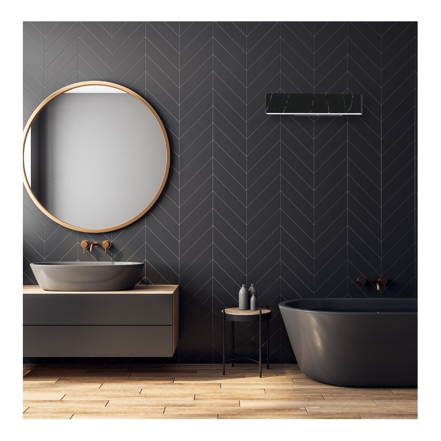 LED Nástenné svietidlo PIERCE LED/12W/230V 30 cm čierna