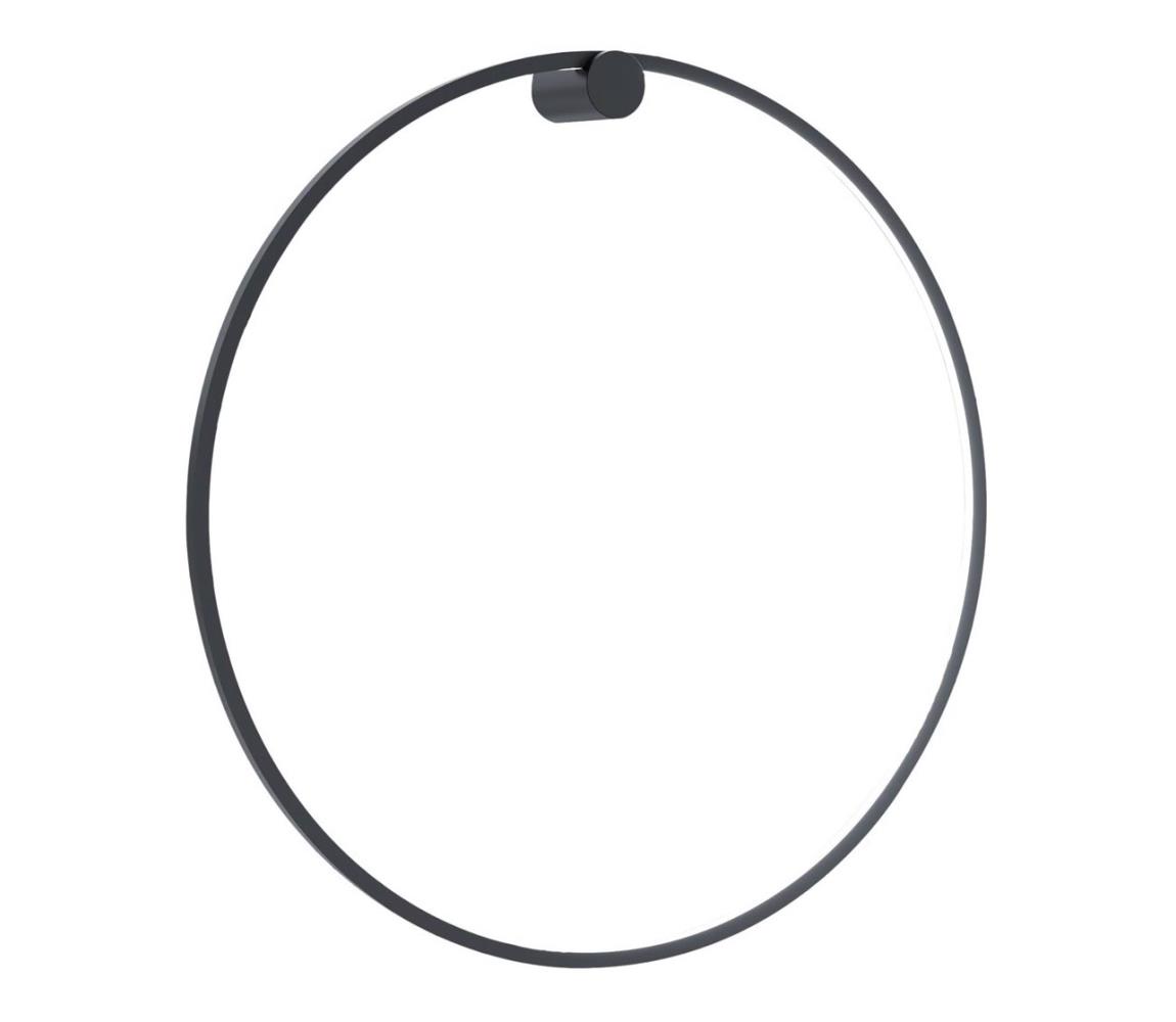 LED Nástenné svietidlo SATURNO LED/46W/230V pr. 80 cm IP44 čierna ML8852