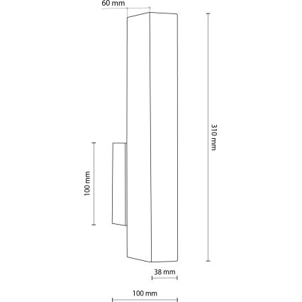 LED Nástenné svietidlo TEO LED/3W/230V 3000K orech