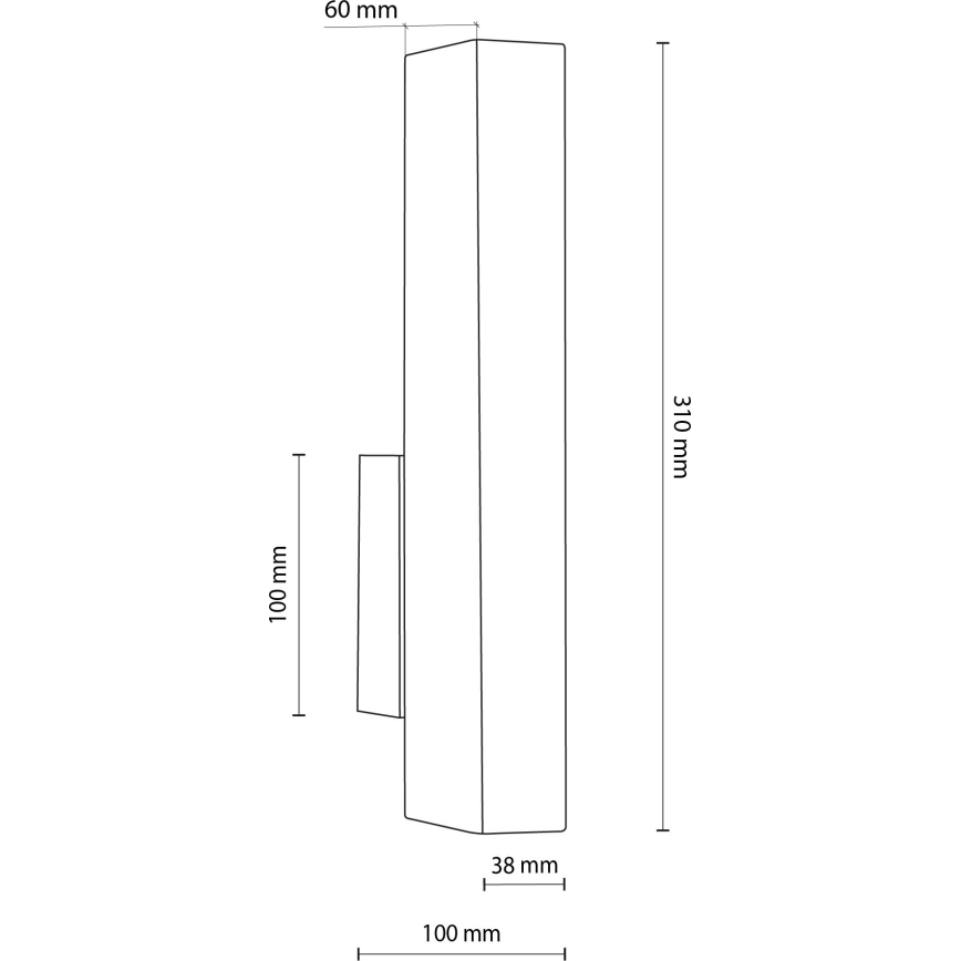 LED Nástenné svietidlo TEO LED/3W/230V 3000K orech