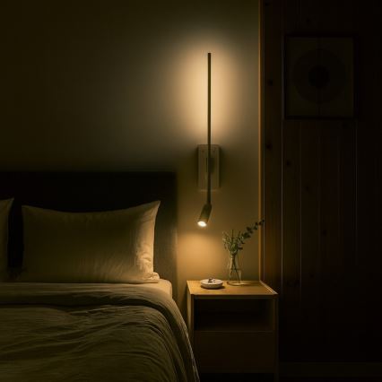 LED nástenné svietidlo TORCH LED/6W/230V + LED/3W biele