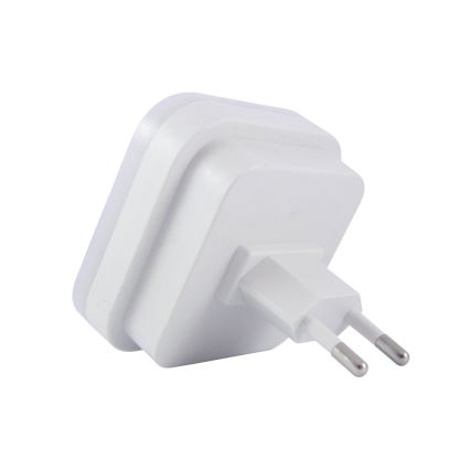 LED Nočné svetlo s pohybovým a súmrakovým senzorom LED/0,5W/230V biela