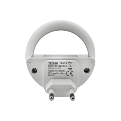 LED Nočné svetlo so senzorom súmraku LED/0,5W/230V biela