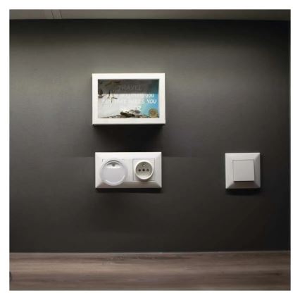 LED nočné svetlo so súmrakovým senzorom LED/0,3W/230V