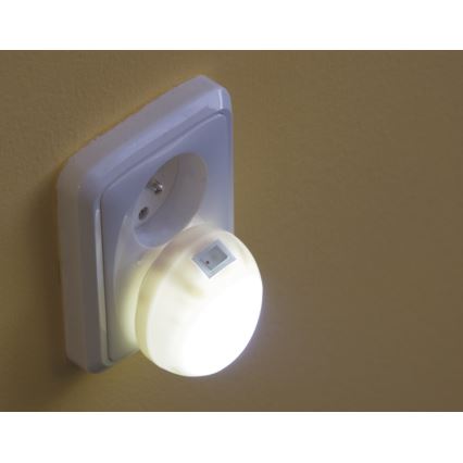 LED Nočné svietidlo do zásuvky 5xLED/0,6W/230V