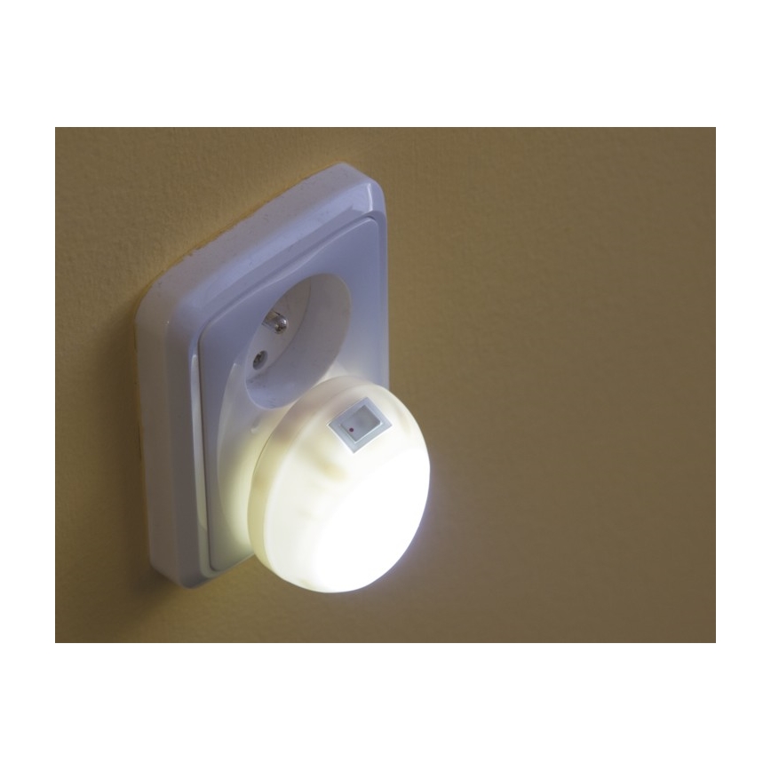 LED Nočné svietidlo do zásuvky 5xLED/0,6W/230V