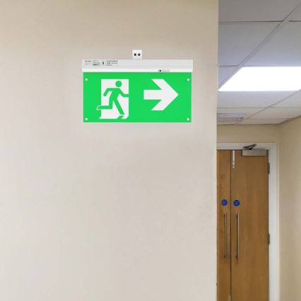 LED Núdzové svietidlo EMERGENCY EXIT LED/2,5W/230V 4v1 6000K