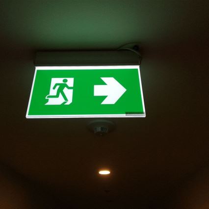 LED Núdzové svietidlo EMERGENCY EXIT SAMSUNG CHIP LED/2W/230V 6000K