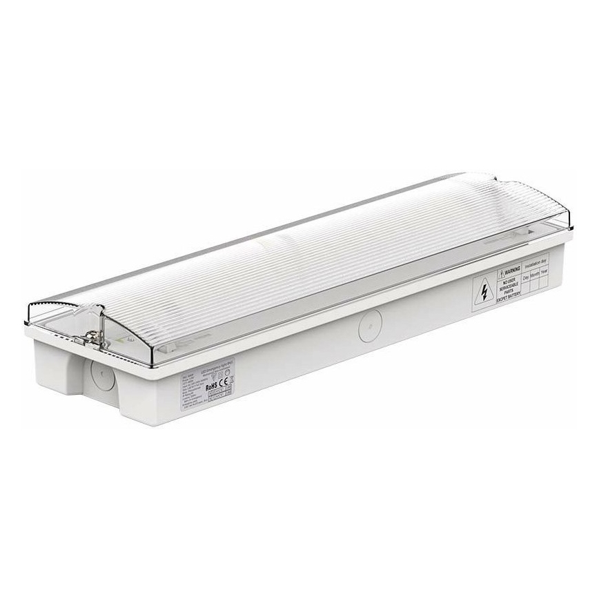 LED Núdzové svietidlo s pravidelným testom funkčnosti EMERGENCY EXIT LED/3W/230V 6400K IP65