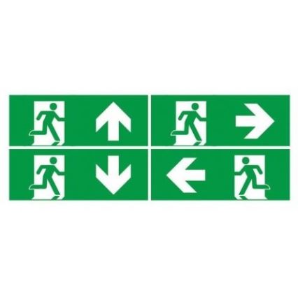 LED Núdzové svietidlo s pravidelným testom funkčnosti EMERGENCY EXIT LED/3W/230V 6400K IP65