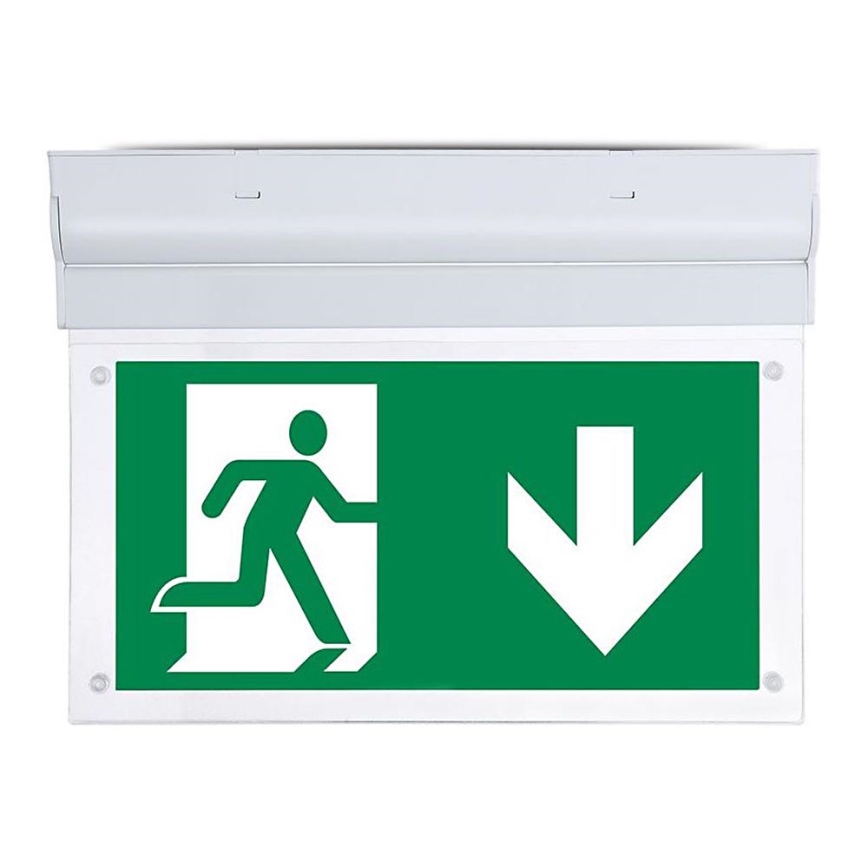 LED Núdzové svietidlo EMERGENCY EXIT SAMSUNG CHIP LED/2W/230V 6000K