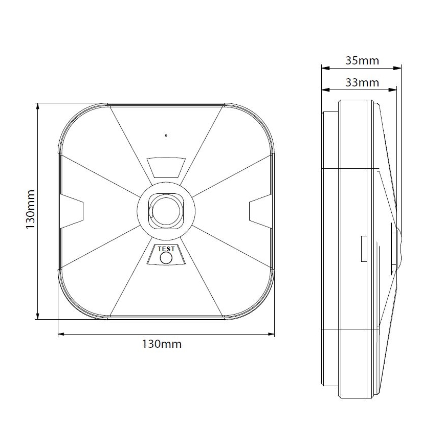 LED Núdzové svietidlo GATRION LED/1W/230V IP54 6000K