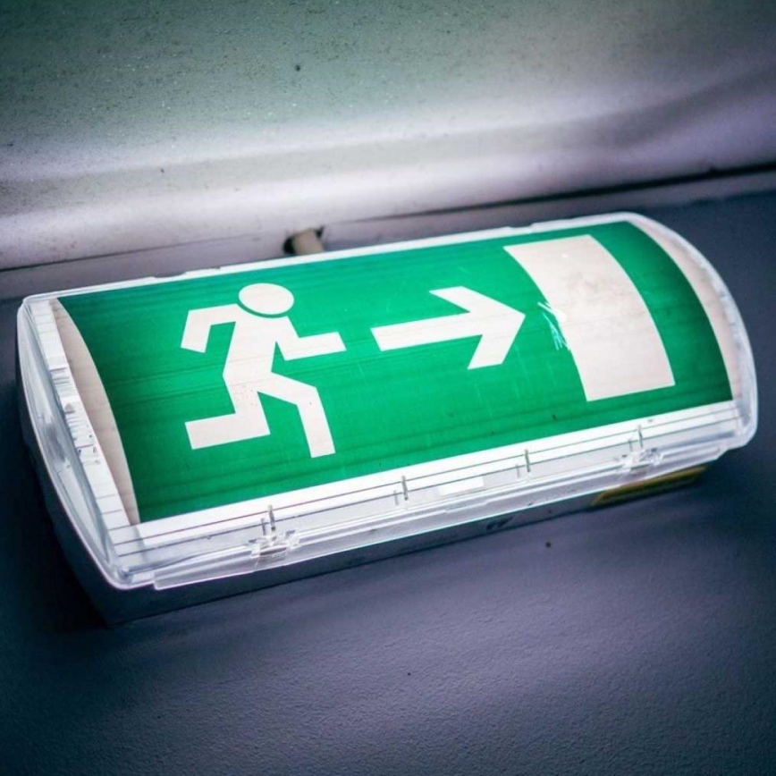 LED Núdzové svietidlo s pravidelným testom funkčnosti EMERGENCY EXIT LED/3W/230V 6400K IP65