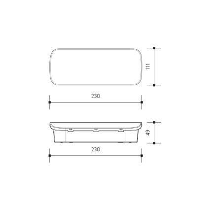 LED Núdzové svietidlo VIRGO EVO LED/1W/230V 6000K IP65
