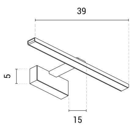 LED Obrazové svietidlo LED/9W/230V 3000K 39 cm biela