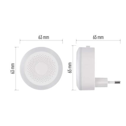 LED Orientačné svietidlo do zásuvky LED/0,5W/230V