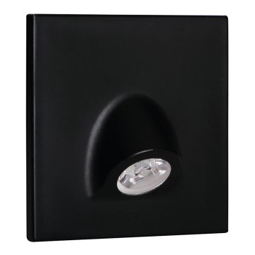 LED Orientačné svietidlo MEFIS LED/0,7W/12V 3000 K čierna