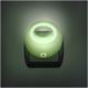 LED Orientačné svietidlo so senzorom do zásuvky LED/1W/230V zelená