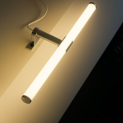 LED osvetlenie zrkadla do kúpeľne 2 v 1 APA LED/6W/230V 40 cm IP44 lesklý chróm
