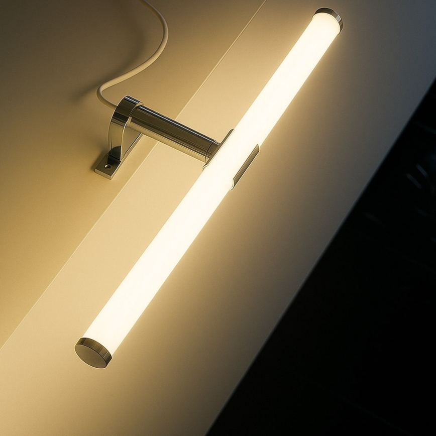 LED osvetlenie zrkadla do kúpeľne 2 v 1 APA LED/6W/230V 40 cm IP44 lesklý chróm