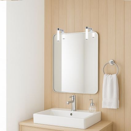 LED osvetlenie zrkadla do kúpeľne APA MINI LED/4W/230V IP44, lesklý chróm