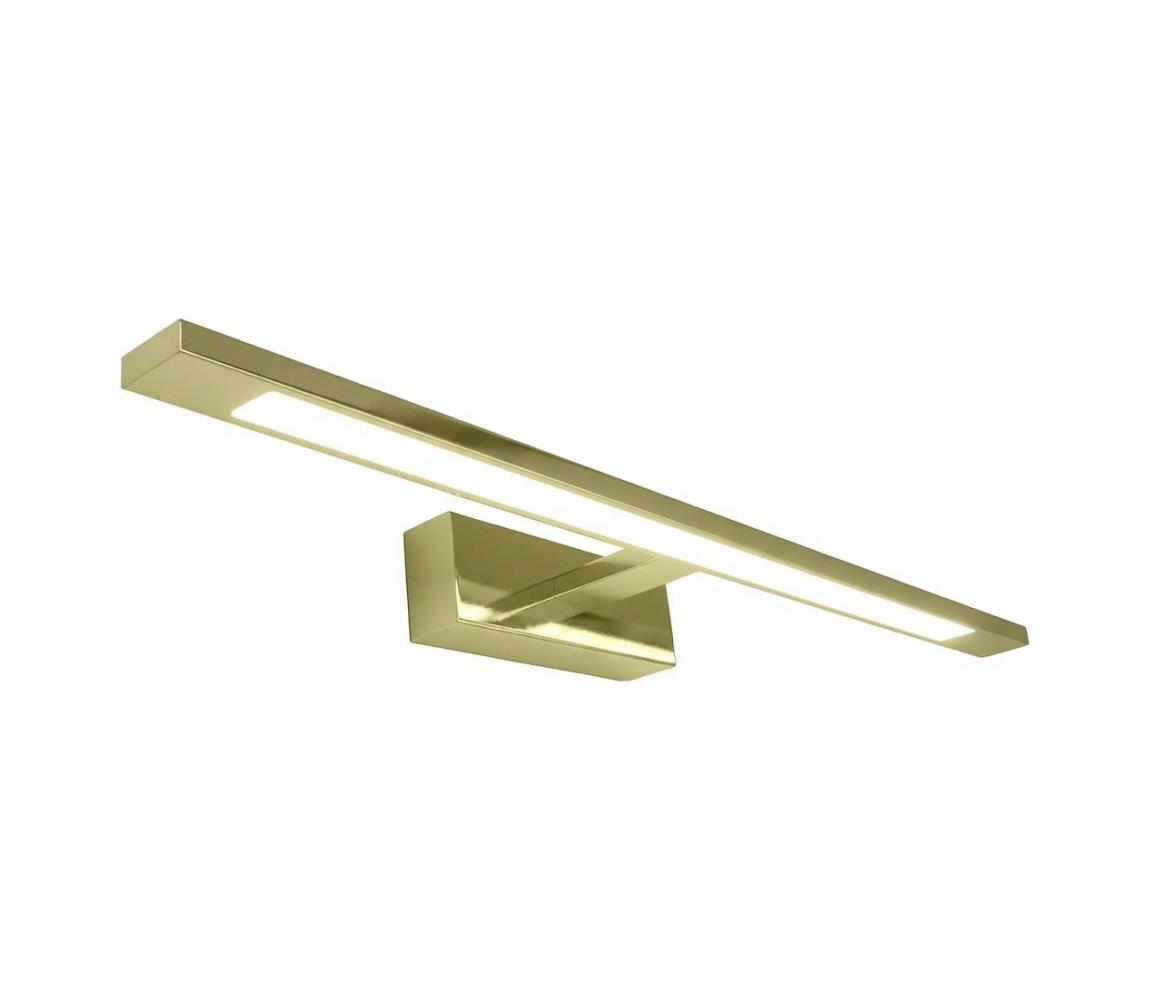 LED osvetlenie zrkadla do kúpeľne KLIMT, 12 W, 230 V, 3000/4000/6000 K, 60 cm, IP44, zlaté ML2042