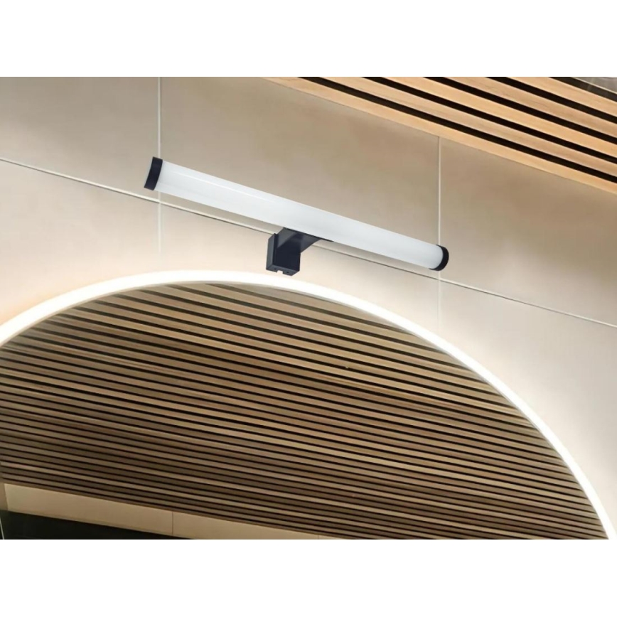 LED osvetlenie zrkadla do kúpeľne LED/8W/230V 30 cm IP44 čierne