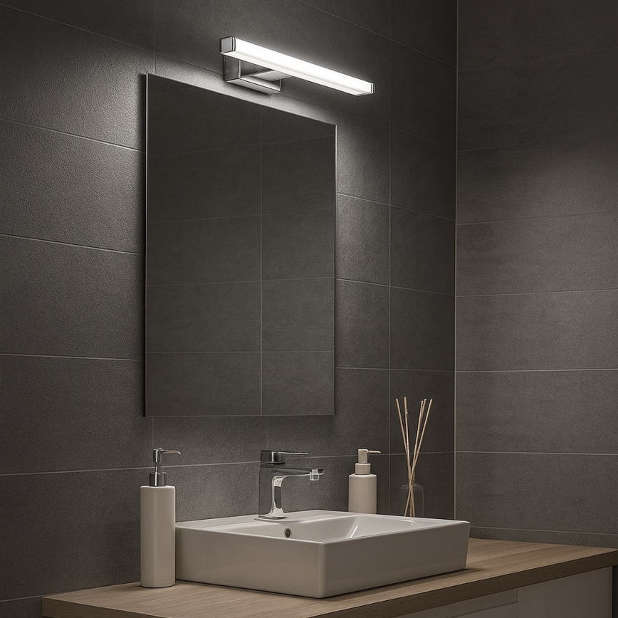 LED osvetlenie zrkadla do kúpeľne MIRORE LED/5W/230V 30 cm IP44 lesklý chróm