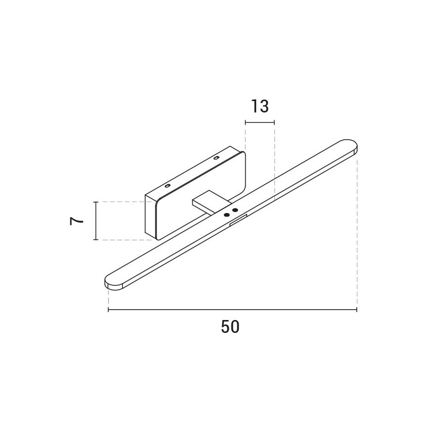 LED Osvetlenie zrkadla LED/10W/230V 3000K satén