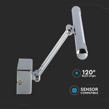 LED Osvetlenie zrkadla LED/13W/230V 3000K 64cm chróm