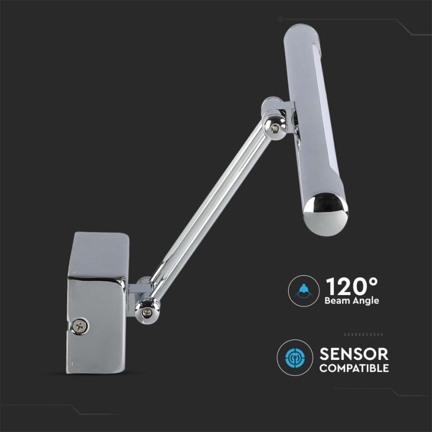 LED Osvetlenie zrkadla LED/13W/230V 3000K 64cm chróm