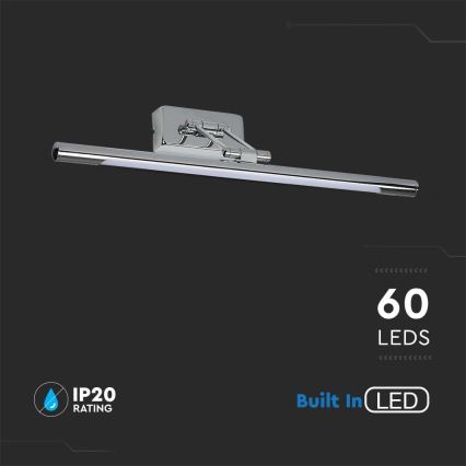 LED Osvetlenie zrkadla LED/13W/230V 3000K 64cm chróm