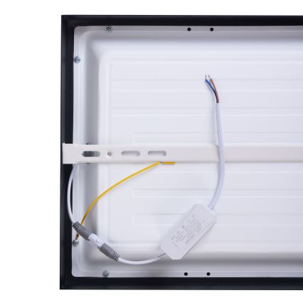 LED Panel LED/60W/230V 4000K 60x60 cm čierna