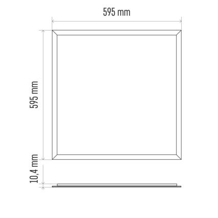LED Kúpeľňový podhľadový panel PROFI PLUS LED/40W/230V IP44
