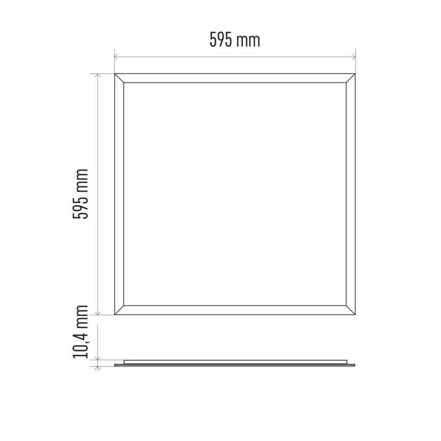 LED Kúpeľňový podhľadový panel PROFI PLUS LED/40W/230V IP44