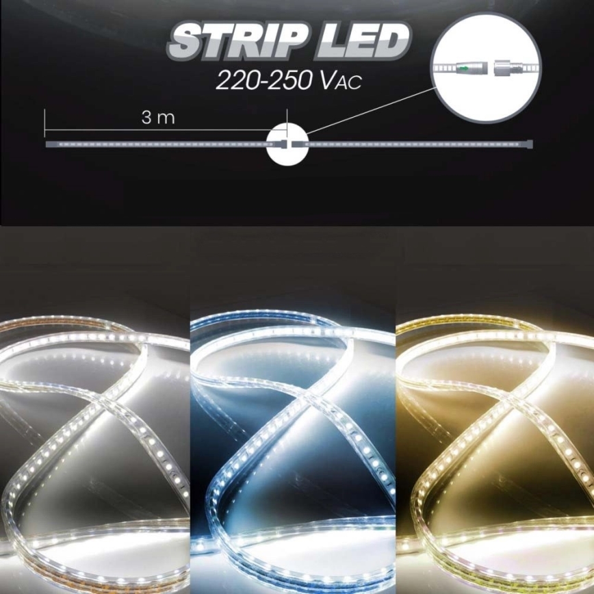 LED Pásik EASY CONNECT LED/14,4W/230V 3m IP67 studená biela