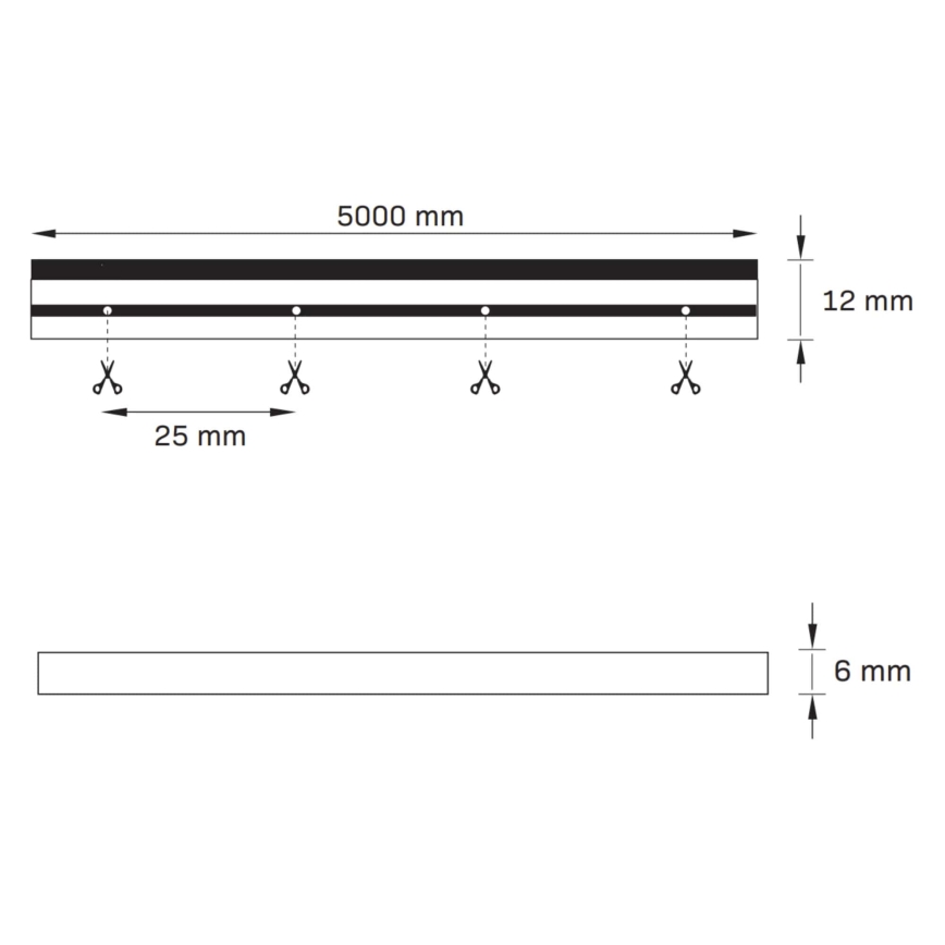 LED Pásik NEON 5 m LED/27W/12V IP65 ružová