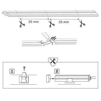 LED Pásik NEON 5 m LED/27W/12V IP65 ružová