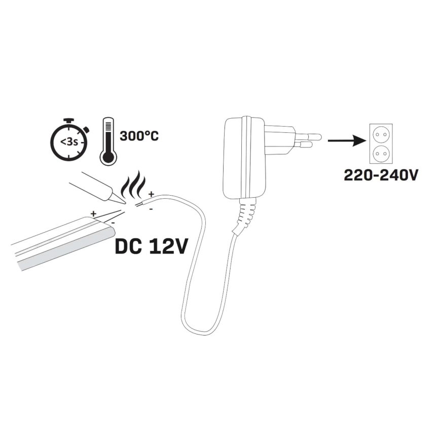 LED Pásik NEON 5 m LED/27W/12V IP65 ružová