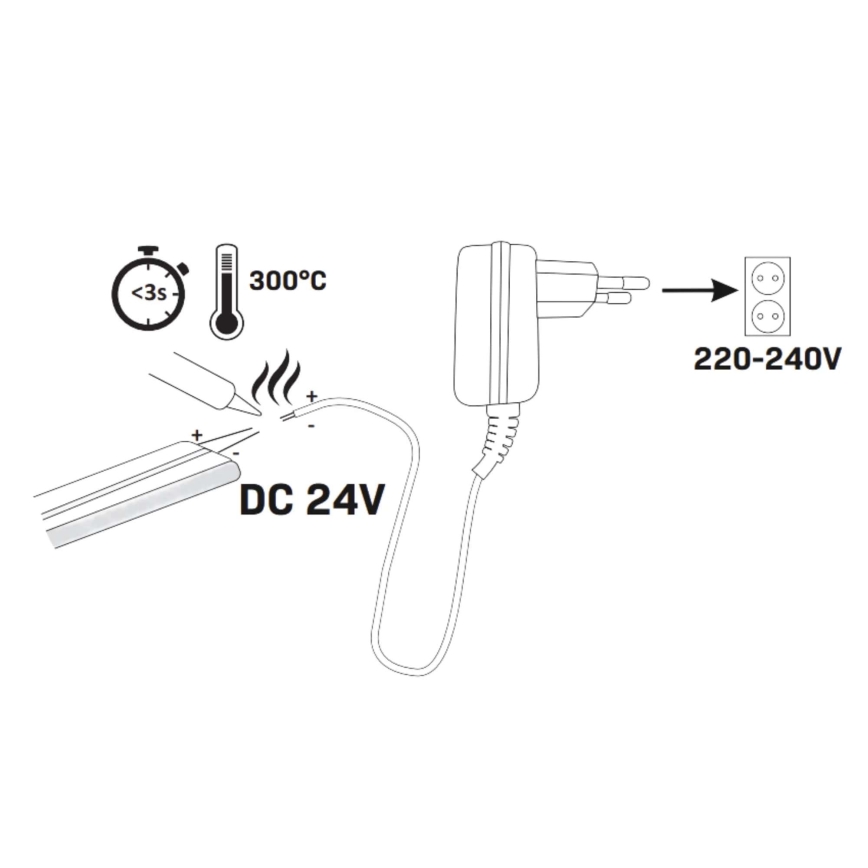 LED Pásik NEON 5m LED/30W/24V zelená IP65