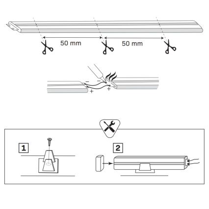 LED Pásik NEON 5m LED/40W/24V modrá IP65