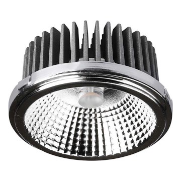 LED Podhľadové bodové svietidlo LED/20W/230V 4000K 40°/20° pr. 11 cm lesklý chróm