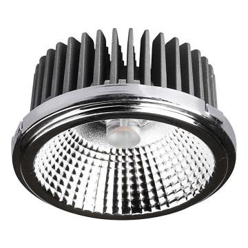 LED Podhľadové bodové svietidlo LED/20W/230V 6400K 40°/20° pr. 11 cm lesklý chróm