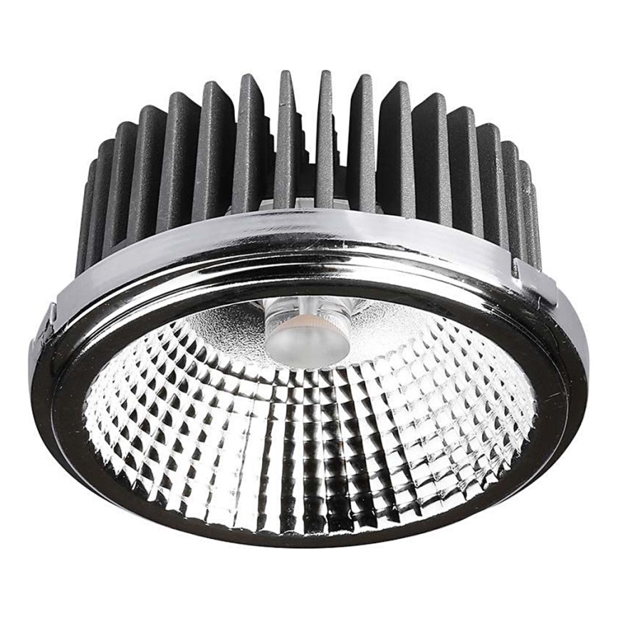 LED Podhľadové bodové svietidlo LED/20W/230V 6400K 40°/20° pr. 11 cm lesklý chróm